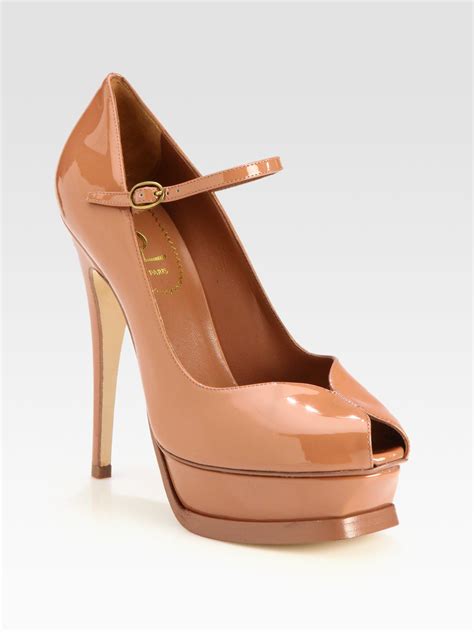 ysl heels small|ysl platform heel.